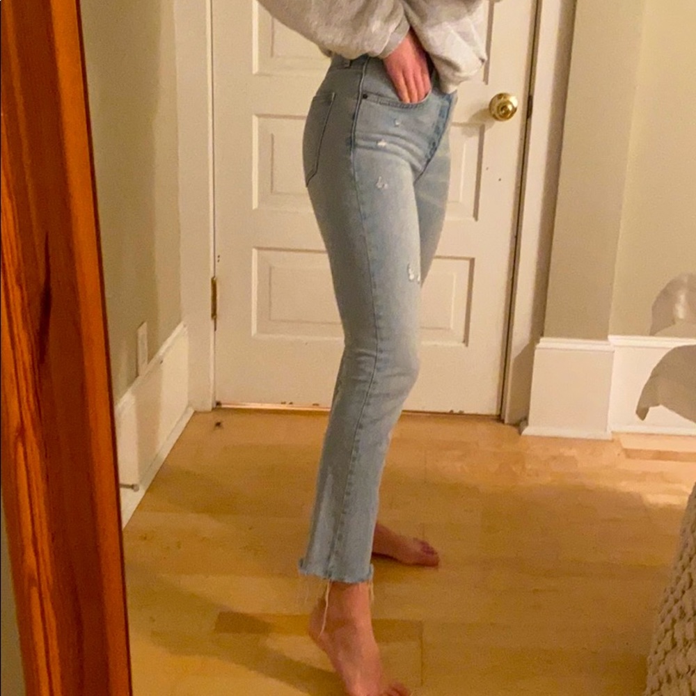 Aritzia Denim Forum fit and flare jeans